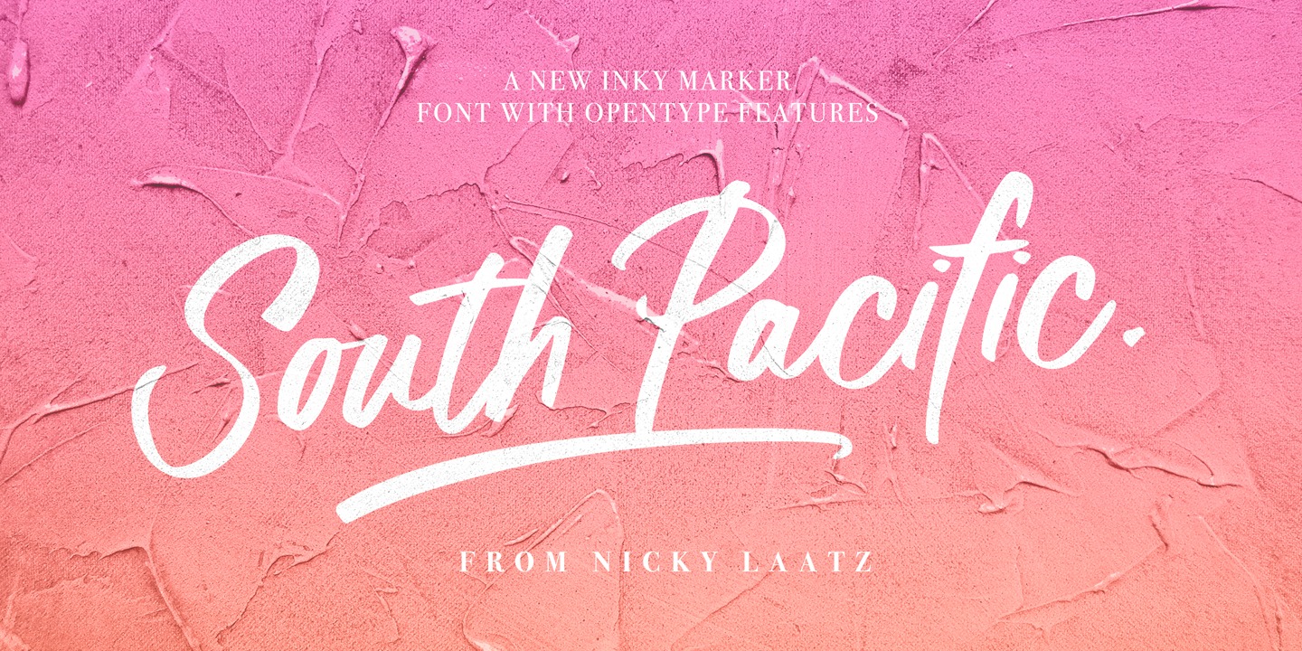 South Pacific Font preview